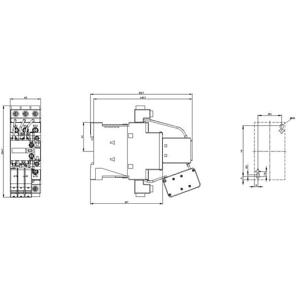 Siemens 3RT2628-1NF35, 161 mm, 184 mm, 66 mm, 799 g, 1 kpl