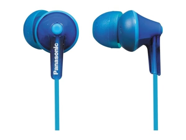 Panasonic RP-HJE125E-A - Ergofit - ørepropper - i øret - kablet - 3,5 mm jakk - blå
