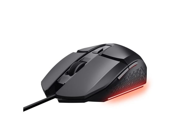 Trust GXT 109 Felox, Oikeakätinen, Optinen, USB A-tyyppi, 6400 DPI, Musta