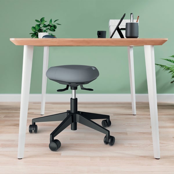 Leitz Ergo Active - Pall - ergonomisk - triangulär - svängtapp - dubbel densitet skum - svart