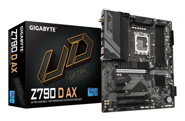 Gigabyte Z790 D AX, Intel, LGA 1700, Intel® Celeron®, Intel® Core™ i3, Intel® Core™ i3, Intel® Core™ i5, Intel® Core™ i7, Intel® Core™ i9,..., LGA ...