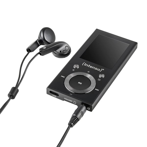 Intenso 3717490, MP4-spelare, 64 GB, LCD, USB 2.0, Svart, Hörlurar