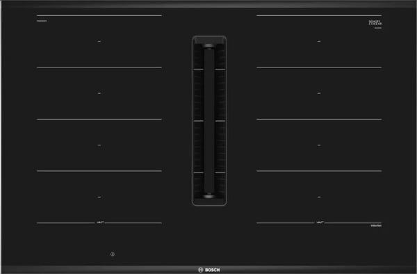 PXX875D67E - Series | 8 - Induksjonstopp med avtrekkshette - 80 cm - Fleksisoner - Automatisk justering av sugekraft - HomeConnect - 42 db - 622 m3...