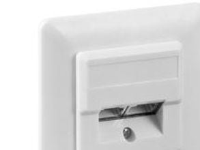 Goobay 50972, 2 x RJ-45, 5e, 1000 MO, Valkoinen, Akryylinitriilibutadieenistyreeni (ABS), 125 V