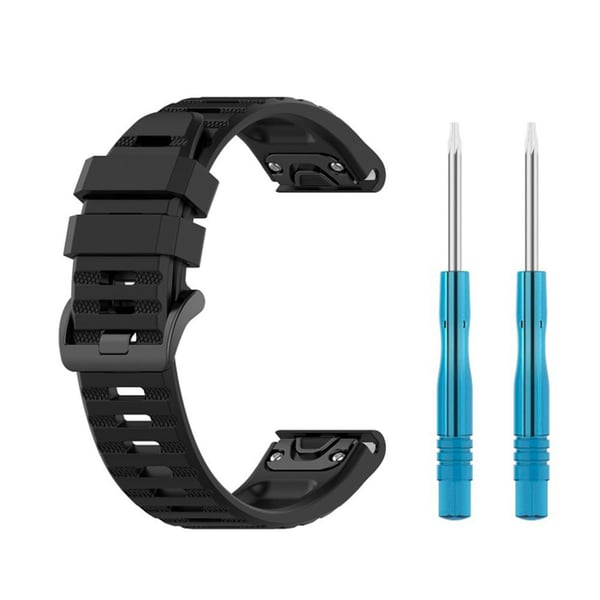 FAST Silikonstropp Silikonstropp Garmin QuickFit 22mm Sort