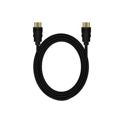 MediaRange - HDMI-kabel med Ethernet - HDMI plugg til HDMI plugg - 3 m - trippel beskyttelse - svart - rund, 4K-støtte