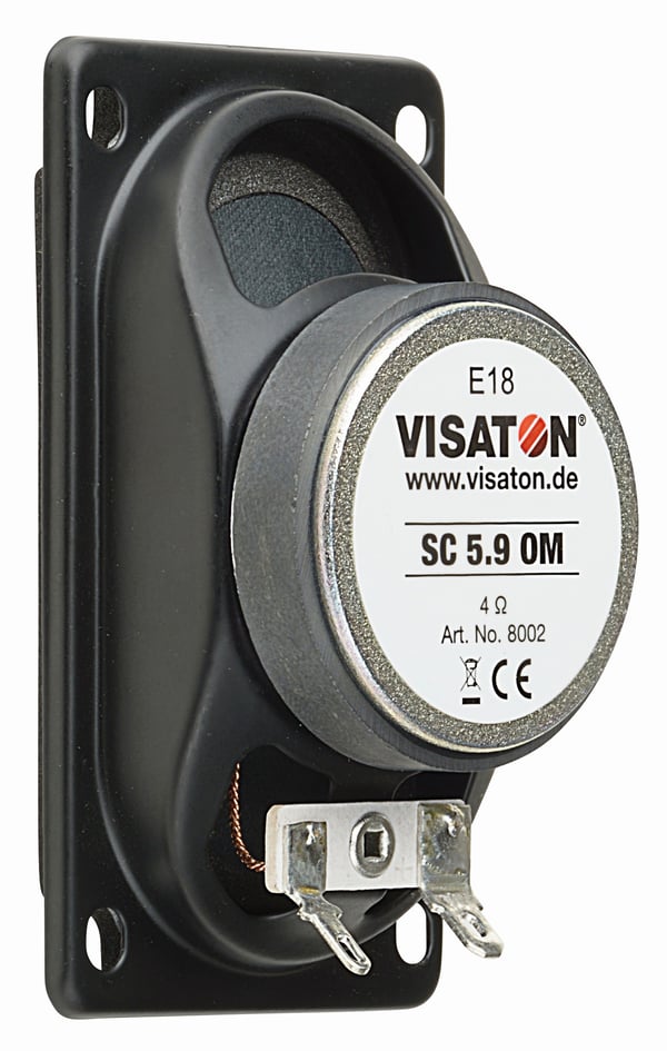 Visaton VS-SC5, 60 W, 100 W, 8 ohm (O), 1500 - 22000 Hz, Sort, 98 g