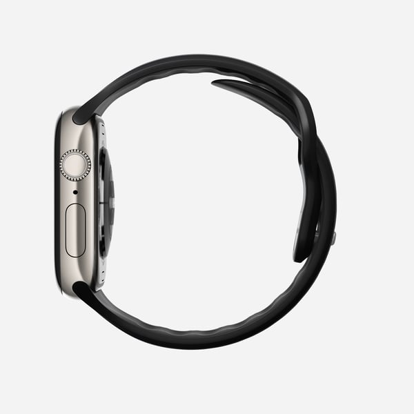 Nomad Tempo Band, Yhtye, Älykello, musta, Apple, 41mm / 42mm, Kumi