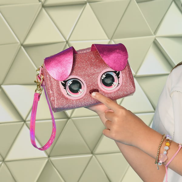 Purse Pets BAG INA PursePets Wristlet Puppy GML, Jente, Skulderveske, Vietnam, Fuchisa, Rosa, Bilde, Rosa