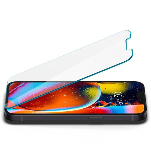 Spigen GLAS.tR EZ Fit - Skärmskydd för mobiltelefon - glas - för Apple iPhone 13, 13 Pro