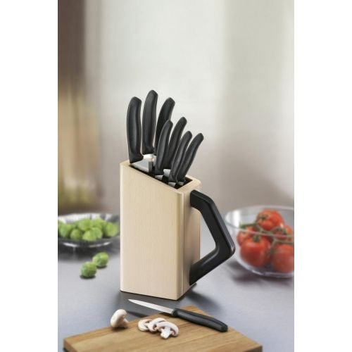 Victorinox Classic 6.7173.8 knivsett med knivblokk, 8 stk., svart