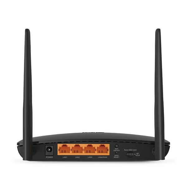 TP-Link TL-MR6400 4G LTE-ruter Wi-Fi N 300 Mbit/s, 4-porters svitsj
