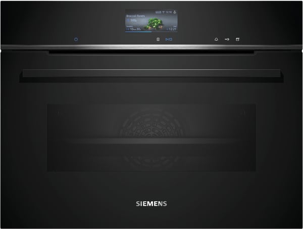 Siemens iQ700 CS736G1B1 höyryuuni 47 l A+ 56 cm integroitava, musta lasi
