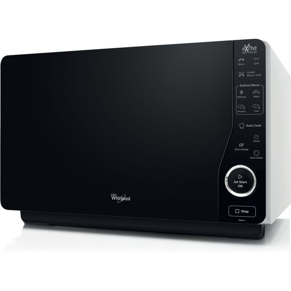 Whirlpool MWF421SL - Mikrobølgeovn med grill - 25 liter - 800 W - sølv