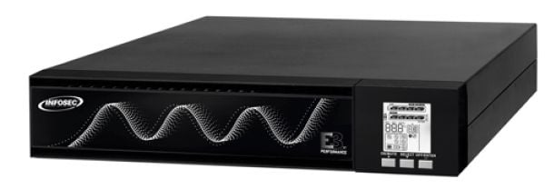 Infosec E3 Performance 800 RT, Dobbeltkonvertering (Online), 0,8 kVA, 720 W, Sinus, 81 V, 290 V