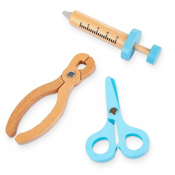 Extralink TOYS Rinkinys MA?EGO LEKARZA PIEL?GNIARKA WALIZKA 43 ELEMENTY