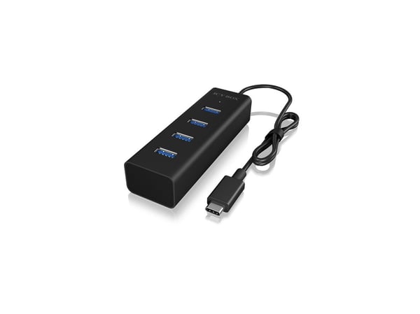 ICY BOX IB-Hub1409-C3 - Hubb - 4 x SuperSpeed USB 3.0 - skrivbordsmodell