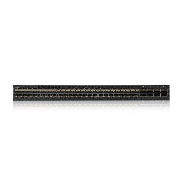 Zyxel CX4800-56F - Switch - fiberaggregasjon - L3 - Styrt - 48 x 10/25 Gigabit SFP28 + 8 x 100 Gigabit QSFP28 - rackmonterbar, stasjonær - PoE (323...