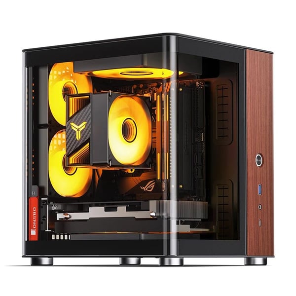 Jonsbo TK-0 BLACK, PC, Svart, Tre, ITX, Stål, Tre, 13,5 cm, 23 cm