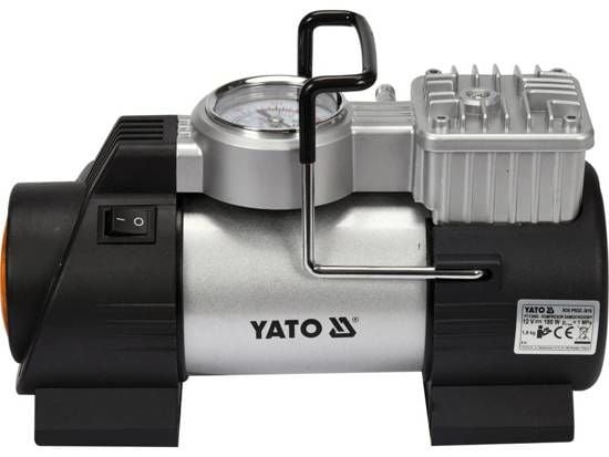 Yato YT-73460, Auto, 10 bar, 40 l/min, Musta, Terästä, 3 m, Tupakansytytin