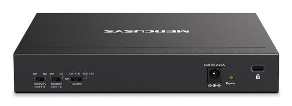 Mercusys MS110CMP, Fast Ethernet (10/100), Full tosidig, Strøm over Ethernet (PoE), Kan monteres på vegg