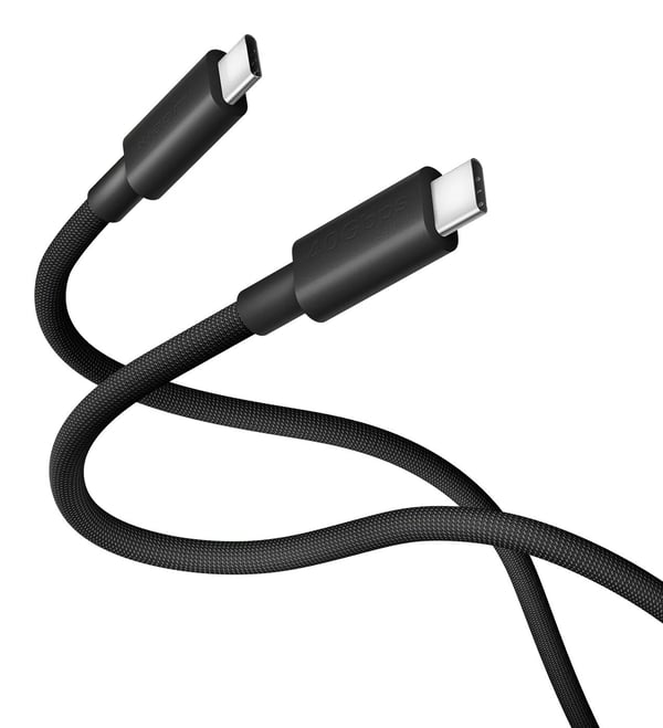 Xiaomi - USB-kabel - USB-C (hann) til USB-C (hann) - USB4 Gen 3 - 6 A - 1 m - Fast Power Charging (240W) - mørk grå