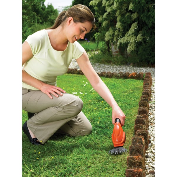 BLACK+DECKER GSL200-QW - Gresskutter - trådløs - 3.6 V - 1.1 Ah - kuttekapasitet: 8 mm - 580 g