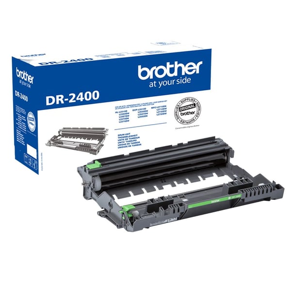 Brother DR2400 - Svart - original - valsenhet - för Brother DCP-L2510, L2530, L2537, L2550, HL-L2310, L2370, L2375, MFC-L2710, L2713