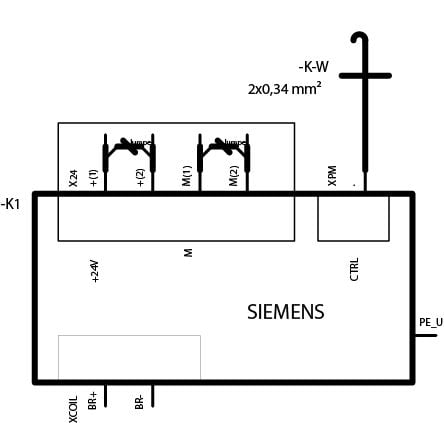 Siemens 6SL3252-0BB01-0AA0, 145 mm, 155 mm, 45 mm, 275 g