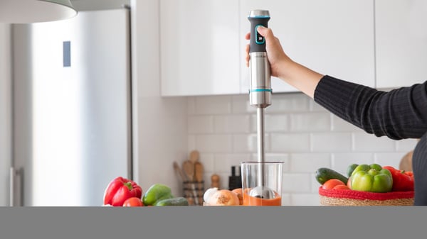 Cecotec Power TitanBlack 1200 XL PerfectCream&Crush, Stav Mikser, 1200 W, Sort, Grønn, Rustfritt stål