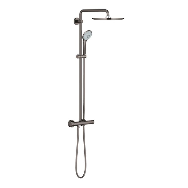 Grohe Euphoria 310 duschsystem med termostat - polerad hård grafit
