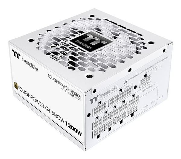Thermaltake Virtalähde Toughpower GT Snow ATX3.1 80+G WH vähittäismyynti - PC/Palvelin Virtalähde - ATX (PS-TPT-1200FNFAGE-W)