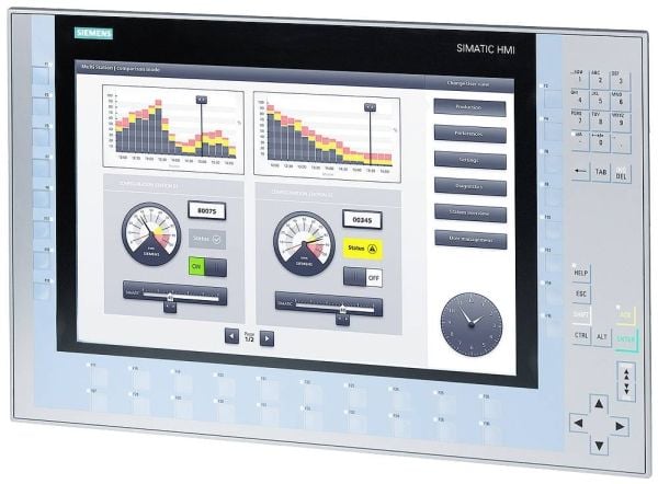 Siemens 6AV2124-1QC02-0AX1, 39,1 cm (15.4"), 800 x 1280 pixlar, LCD, TFT, 483 mm, 310 mm