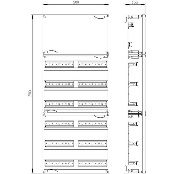 Siemens 8GK4100-8KK22, 1200 mm, 515 mm, 1205 mm, 165 mm, 7 kg