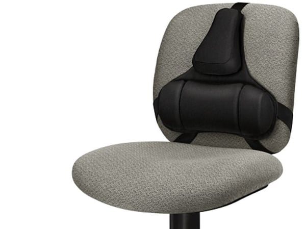 Rygstøtte, Fellowes Prof Ultimate, memory-skum, sort
