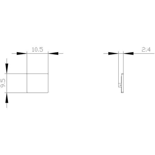Siemens 3SU1900-0AY61-0AA0 merkelapp/identifikasjonsskilt 10 stk