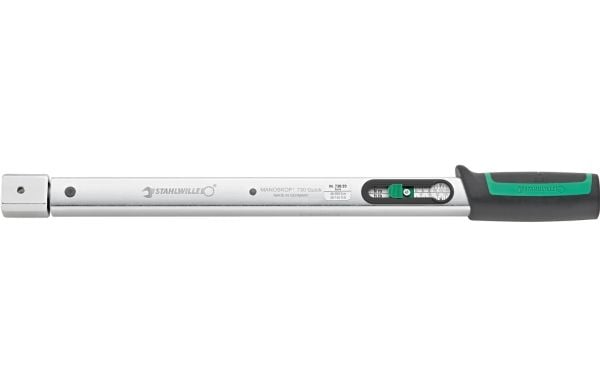 STAHLWILLE 730/20, Analog momentnøgle, Ft-lb, In-lb, Nm, Elektronisk, 40 - 200 Nm, Sort, Grøn, Micro-USB