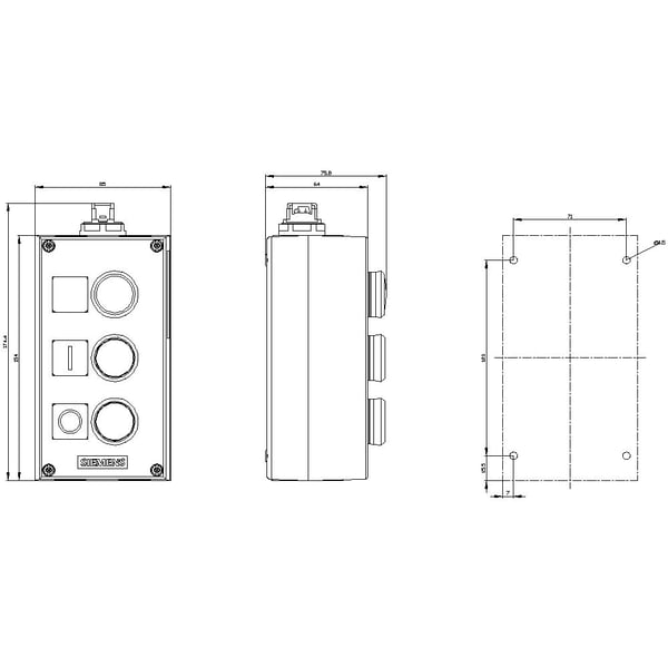 Kotelo 3SU1803-0AB10-4HB1 1 kpl (3SU18030AB104HB1)
