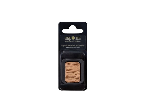 1 Pearlescent colour square, in a clamshell - "FINETEC" | Hazelnut