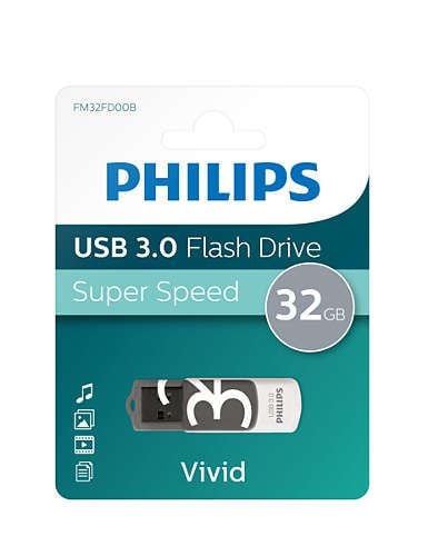 Philips FM32FD00B Vivid Edition 3.0 - USB flash-enhet - 32 GB - USB 3.0