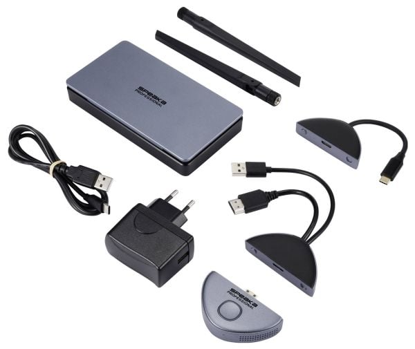 SpeaKa Professional SP-TR-500 trådlös förlängare 30 m USB-C 1920 x 1080
