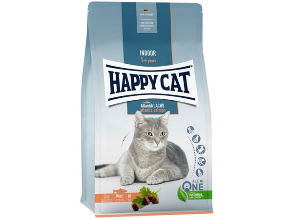 Happy Cat 70588, Aikuinen, Kaikille roduille, Lohi, 1,3 kg