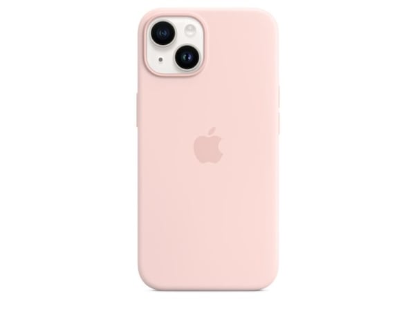 Apple - Skydd för mobiltelefon - MagSafe-kompatibilitet - silikon - chalk pink - för iPhone 14