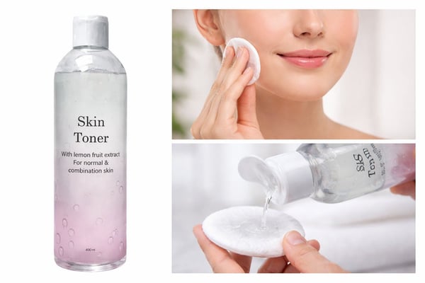 Skin toner med frugt extract mild exfoliering (400 ml)