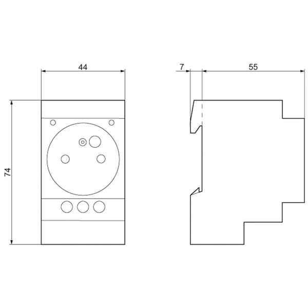 Siemens modulaarinen pistorasia 2P + Z 16A 230V CEE7 (5TE6803)
