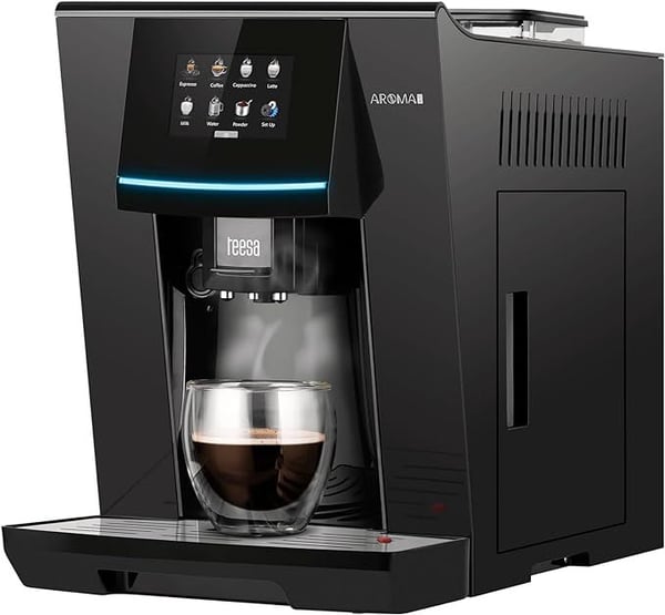 Teesa Tessa Aroma 800, Espressomaskin, 2 l, Kaffe bønner, Malt kaffe, Innebygd kaffekvern, 1500 W, Sort
