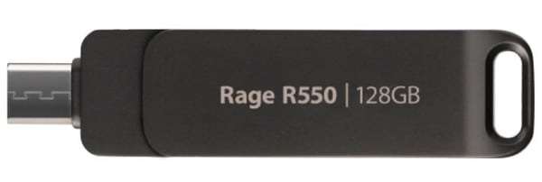 Patriot Supersonic Rage R550 - USB-flashstasjon - 128 GB - USB 3.2 Gen 1 / USB-C