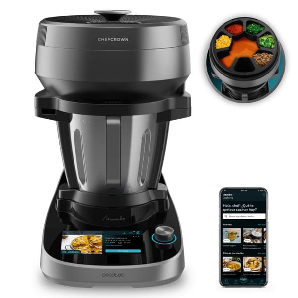 Cecotec Mambo CooKing Victory foodprosessor 1700 W 4,5 L, svart