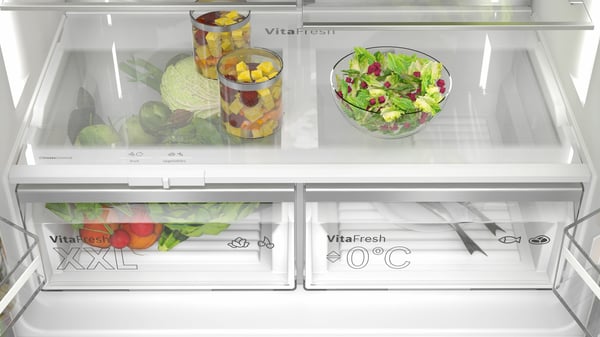 Bosch Serie 6 KFD96APEA kjøleskap/fryser 574 L E 90,5 cm børstet stål