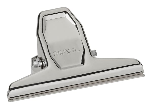 MAUL-kirjeklipsi metallia, väri: nikkeli, leveys: 75 mm, kiinnitysleveys: 20 mm (21007-96)